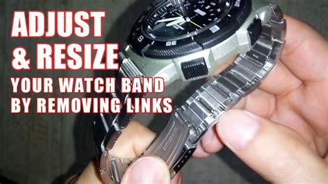 taking links out of a watch|accutime watch remove links.